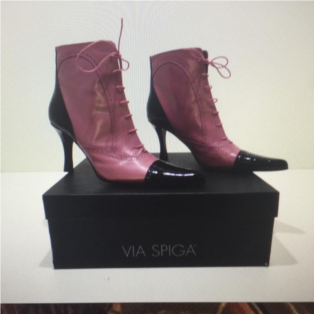 Via Spiga Vintage Ankle Boots ..Italian Leather